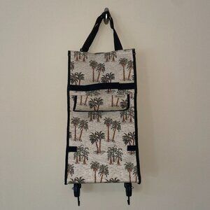 Bovano USA Tapestry Rolling & Foldable Bag - Palm Tree Motif